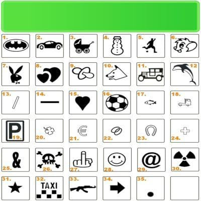 Kennzeichen Fun Schild Nummernschild mit Wunschtext individell geprägt NEU (neon grün)