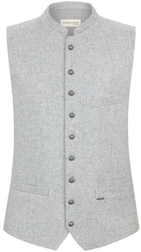 Stockerpoint Devito Herren Trachtenweste, hellgrau, 56