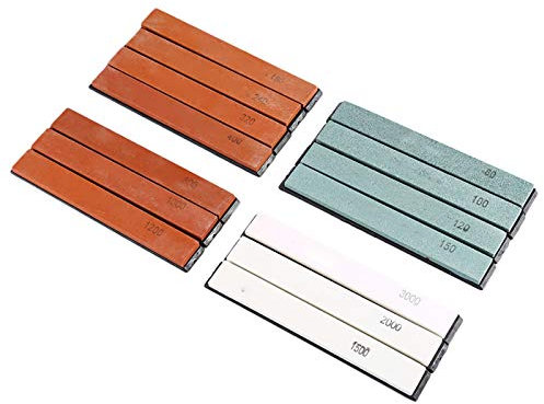 Sharpening Stone, Fix Angle Sharpener Replacement Grit for Kitchen, Carbon Steel, Chisels, Swords with Base, Light, Portable, and Anti Friction, Easy Replace Sharpening System