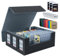 Tolesum Commander Deck Box für MTG mit 3pcs 35PT Magnetic Card, Kartenbox für 1800+ Karten mit 10 Trennwänden und 6 Zaunclips, Fits 3x4 Toploader Sammelkarten Aufbewahrungsbox für Magic TCG–Schwarz