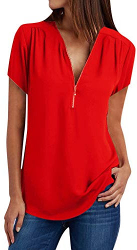 T Shirt Donna Divertenti Nere Top Maniche in Pizzo Manica Corta Classica T-Shirt Vintage Camicette Fantasia Fucsia con Scritte