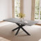 jiexi Essgruppen Für 4-6 Personen, Esstisch Ausziehbar, Moderner Grauer MDF-Holztisch, Geeignet Für Wohnzimmer, Küche, Versammlungen Mit Vielen Personen (130-170cm Tisch)
