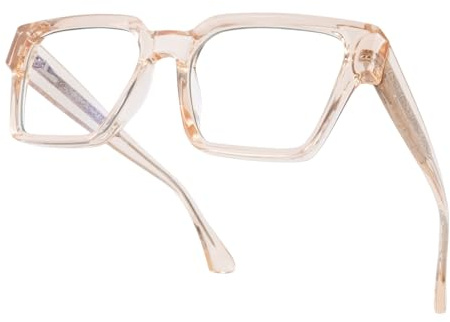 OKH TR90 Blaufilter Brille für Herren und Damen, ohne Sehstärke Gaming Computer Blaulichtfilter Brille, Anti-Augenermüdung und UV-Schutz