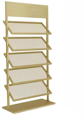 ASerZenith Ceramic Tile Display Stand Metal Sample Holder For Retail Store Floor Tile Organizer Rack(Gold-47X35X150Cm)