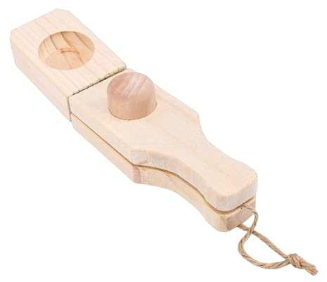BAOFUYA Kochbananen-Zerkleinerer aus Holz, Kochbananen-Presse aus Holz, 2-in-1-Bananen-Zerkleinerer für die Küche zu Hause, Traditionelle Bananenherstellung, Kunsthandwerk