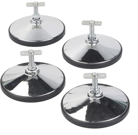 Lot de 4 niveleurs de pieds de table de billard avec design rotatif pour billard et ping-pong – Ajusteur de hauteur résistant à la rouille 155 mm