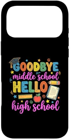 Hülle für iPhone 17 Pro Max Auf Wiedersehen Mittelschule Hallo High School Zurück zur Schule