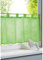 Uni Farbe Voile Scheibengardine Ella mit Schlaufen (1 Stück) Grün H/B: 45/120 cm