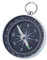 Silber Mini Kompass tragbare Tasche Sport Navigationswerkzeug für Outdoor Camping Wandern