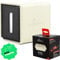 Quiver Time Citadel Weiße Deckbox für MTG Karten und andere TCG-Spiele - Premium Commander Deckbox, 100+ Karten Aufbewahrungsbox für Karten, Würfel & Token, Anpassbarer Trenner, Magnetverschluss