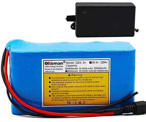 24V 8ah Vélo électrique Batterie Au Lithium-ION 29.4V 8000mAh Batterie Pack Moteur De Fauteuil Roulant + Chargeur