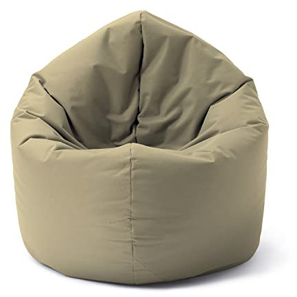 Lumaland Sitzsack für Kinder & Erwachsene mit 2-in-1-Funktion für bequemes Sitzen & Liegen | Ø 120x75 cm Sitzkissen für Outdoor & Indoor | Pflegeleicht Dank abnehmbarem Bezug | Anpassbaren EPS-Perlen