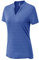 YSENTO Damen Laufshirt Kurzarm Funktionsshirt Sportshirt V-Ausschnitt Atmungsaktiv Yoga Sporthemden Sportbekleidung(Blau,M)