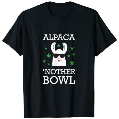 Weed Marijuana Pun Alpaga Bol T-Shirt