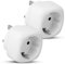Pack of 2 | Travel Adaptor | EU to UK Plug Adapter | European to UK Adaptor | 2 Pin to 3 Pin | | Euro to UK Plug Adaptor | (White)
