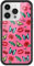 Wildflower Realisation Par x Devon Lee Carlson Hülle, kompatibel mit Apple iPhone 14 Pro, Rot, Frösche, Collab, schützender schwarzer Stoßfänger, 1,2 m Falltest-zertifiziert, kleines Unternehmen im