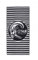 Oneill Seawater Towel Gestreift-Schwarz - Großes praktisches Handtuch, Größe One Size - Farbe Blackout