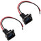 EMSea 2PCS Auto Windschutzscheibe Waschanlage Pumpe Kabelbaum Webstuhl 2 Pin Stecker für 121 Mk3 60400601 4703725 6164937 18AWG 14cm Länge Automobilteile