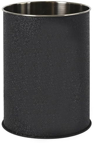 MGE - Escurridor - Recipiente para Cubiertos - Organizador de Utensilios de Cocina - Soporte para Cubiertos - Portacubiertos - Negro - 15x10 cm