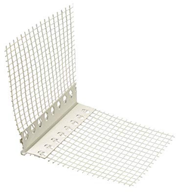 25x Handelskönig Gewebeeckwinkel mit Abzugskante rund je 200 cm = 50 lfdm Eckwinkel Gewebewinkel Kantenprofil Fassade WDVS PVC
