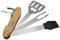 KIKIRIKIT - Barbacoa carbón - Barbacoa portátil carbón- Barbacoa plegable - Kit Barbacoa - Accesorios Camper- Regalo original - Regalos para padres (Madera, Multitool)