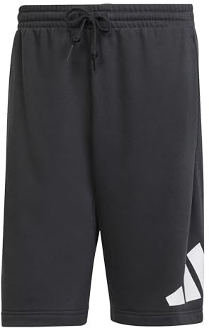 adidas Herren Essentials Big Logo French Terry Short, Black/White, XL