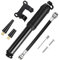 WUGAUWOR Mini Fahrradpumpe, 100 PSI Hochdruck Fahrradpumpe Klein, Aluminiumlegierung Fahrrad Luftpumpe Presta und Schrader Ventil kompatibel, Fahrrad Pumpe Luft, Fahrradluftpumpe, Bike Pump, Schwarz