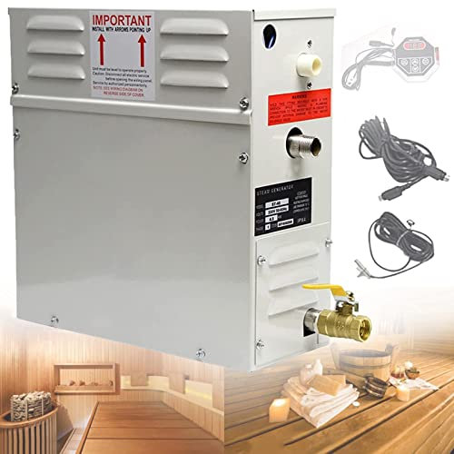 Stufa per Sauna 220v 380v 3kw 4.5kw 6kw 9kw 25-55°C Stufa per Sauna Stufa Elettrica per Sauna con Display Digitale Controller Esterno Attrezzatura per Sauna per Sauna Tradizionale,220V-6000W