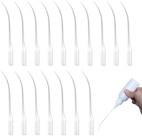 200 Pièces Micro-Embouts de Colle - Embout de Bouteilles de Colle Précis en Transparent de 7 cm, Micro-Pointes de Colle Plastique pour Arts et Bricolage, Projets de Loisirs, Dispensation en Laboratoir