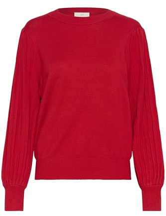 KAFFE Damen Strickpullover KAlone Strickpullover Damen Elegant Rundhals Mode Pullover Casual Winterpullover Gestrickter Lange Ärmel