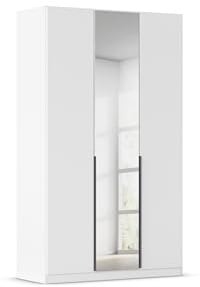 Rauch Möbel Alabama, Kleiderschrank, Farbe Weiß, Breite 136 cm | Schrank, 3-türig, mit Spiegel, Zubehör Basic, für Schlafzimmer, Kinderzimmer, Gästezimmer, Homeoffice, Garderobe, Flur