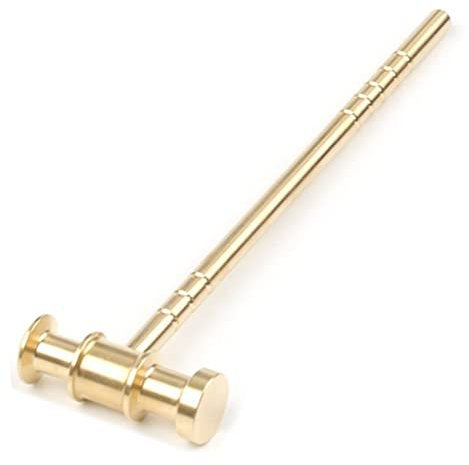 Pqahffowr Martillo Macizo de LatóN L150Mm de Alta Calidad DIY para Martillo Manual Martillo de ReparacióN de Reloj Martillo de Piezas de Herramientas de Mano