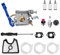 590460102 Vergaser-Tune-Up-Kit, Ersatz for Husqvarna 125B 125BX 125BVX Laubbläser, mit Dichtungen, Filter, Tüllen-Vergaser-Set, ersetzt 545112101, 545081811