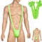 SHATCHI Mankini pour Homme Borot - sous-vêtement - String - Vert - Taille Unique UK