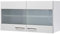 Smart Möbel Glashängeschrank Küche - 100 cm breit - Weiß – Nawa