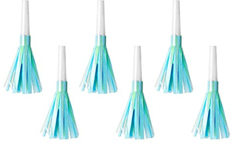 PartyDeco Blau Party Trompete Set Pfeifen Geburtstag Party Dekoration Party Zubehör Bachelorette Party Kuchen Dekorationen