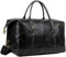 BAOSHA HB-14 Reisetasche aus veganem Leder, Übergröße, für Damen und Herren, Schwarz, L, Klassisch