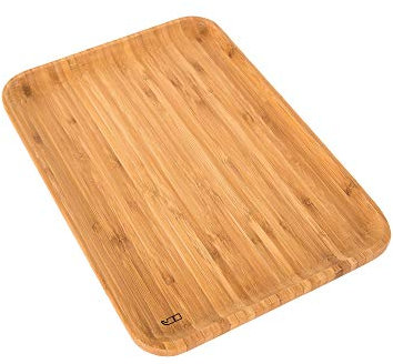 Point-Virgule Bandeja de bambú grande para servir (35 x 24 x 2 cm)