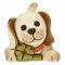 THUN - Cane con Quadrifoglio - Living, Icone, Animali e Minianimali - Ceramica Dipinta a Mano - 6,4x6,2x8,6 cm h