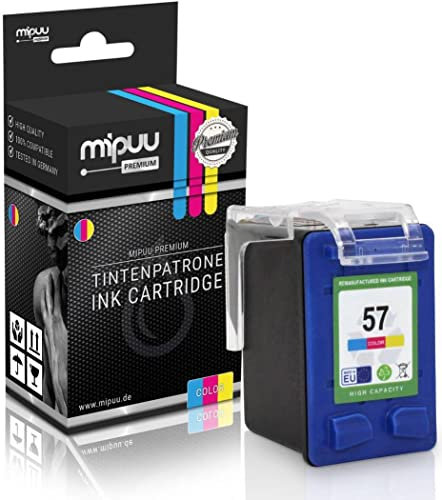 Mipuu Tinte kompatibel für HP 57 C6657AE Color passend für HP Deskjet 5550 5150 5600 5650 5652 F4190 Officejet 5510 PSC 1110 1200 1215 1315 1350 2450