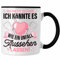 Trendation - Krankenschwester Tasse Geschenk Propofol Spritze Geschenk Krankenschwestern Kaffeetasse Ärtzin Arzthelferin Sei Nett Zu Mir (Schwarz)