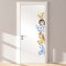 WANDKIND Türaufkleber Kinderzimmer | handgezeichnet | AUFKLEBER Türen Kindergarten | Babyzimmer Tür Sticker Deko Wanddeko (Türgriff Links, T102 Tiere Afrika)