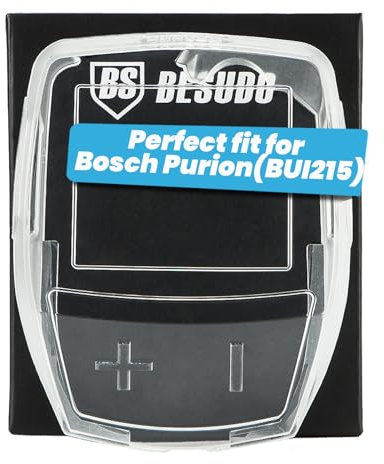Besudo Schutzhülle für Bosch Purion Bedieneinheit - [100% Durchsichtig& Wasserdicht] - Bosch Intuvia Displayschutz transparent - E Bike Zubehör als Schutz vor Kratzer/Staub/Wasser-New-B
