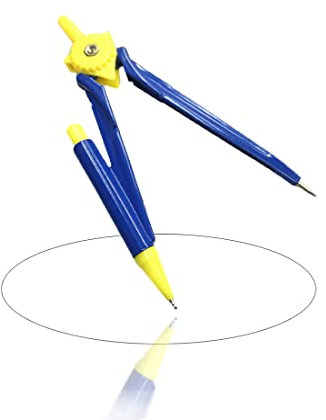 XPE 1 PCS zirkel geometrie set zirkel mit feststellschraube zirkel mit stifthalter zirkel set zirkel mit bleistifthalter anreißzirkel winkelzirkel(Blau)