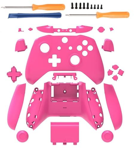 UNFAIRZQ Matt für Gehäuse Gehäuse Full für Shell Set Frontplatten + ABXY Tasten Stoßstangen Ersatzteile für XB One S Slim Controll Manette PC