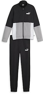 PUMA Jungen Colorblock Poly Suit Cl B Trainingsanzug, Puma Schwarz, 164 EU