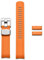 Crafter Blue CB13-GMT 20 mm gebogenes Ende Uhrenarmband Gummi Armband Ersatz Kompatibel mit Seiko MM200 GMT SPB381 SPB383 SPB385 SBEJ009 SBEJ013 SBEJ011 Orange