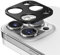 Wookfiss Protezione Fotocamera Compatibile con iPhone 15 Pro/iPhone 15 Pro Max, pellicola protettiva per obiettivo in lega di alluminio, Anti-ScratchDurezza 9H-2 Pezzi Nero