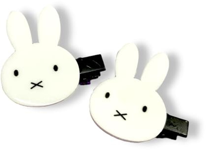 Pinces à cheveux Miffy - Accessoires pour cheveux - Pinces à cheveux en forme de lapin - Pinces à cheveux mignonnes - Pinces à cheveux japonaises (petit)