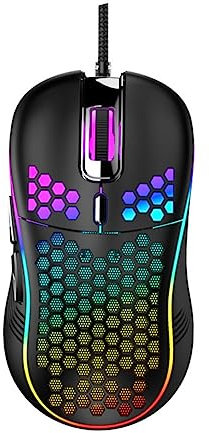 UKCOCO Souris Filaire Gaming RGB Lights Construction pour